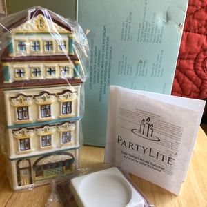 Partylite Cafe Amsterdam tea light house new